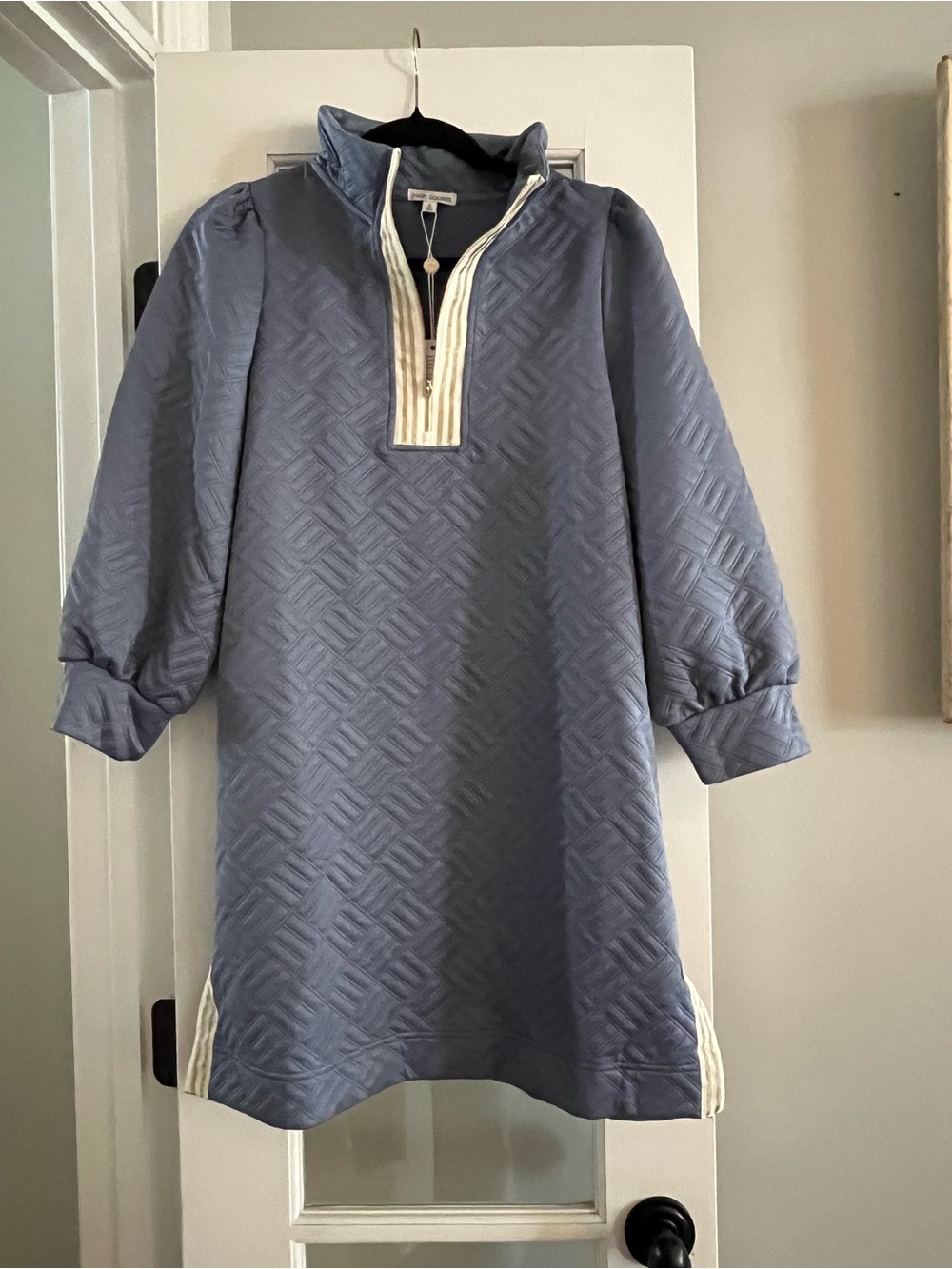 Mary Square Britney Dress- Blue